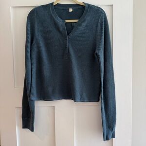 Roark button up Henley size L